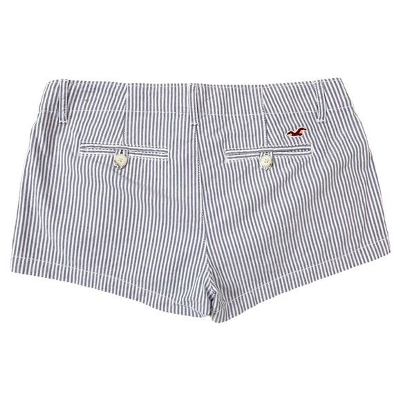 Hollister Striped Low Rise Shorts Size 3 - Picture 2 of 9